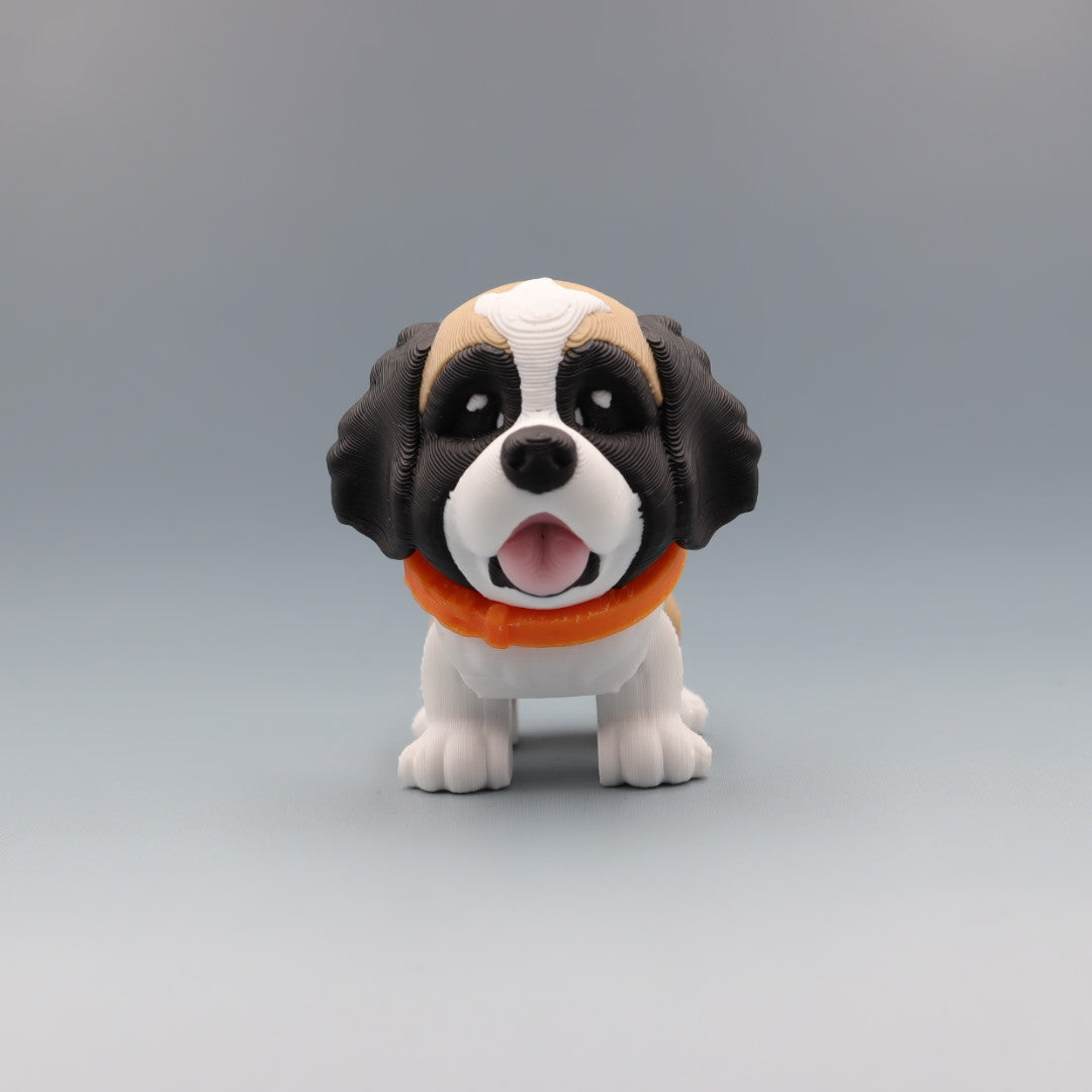 St Bernard Flexi Wobaloo — 3D Printed Articulated Dog Fidget Toy | Aussie Fusion