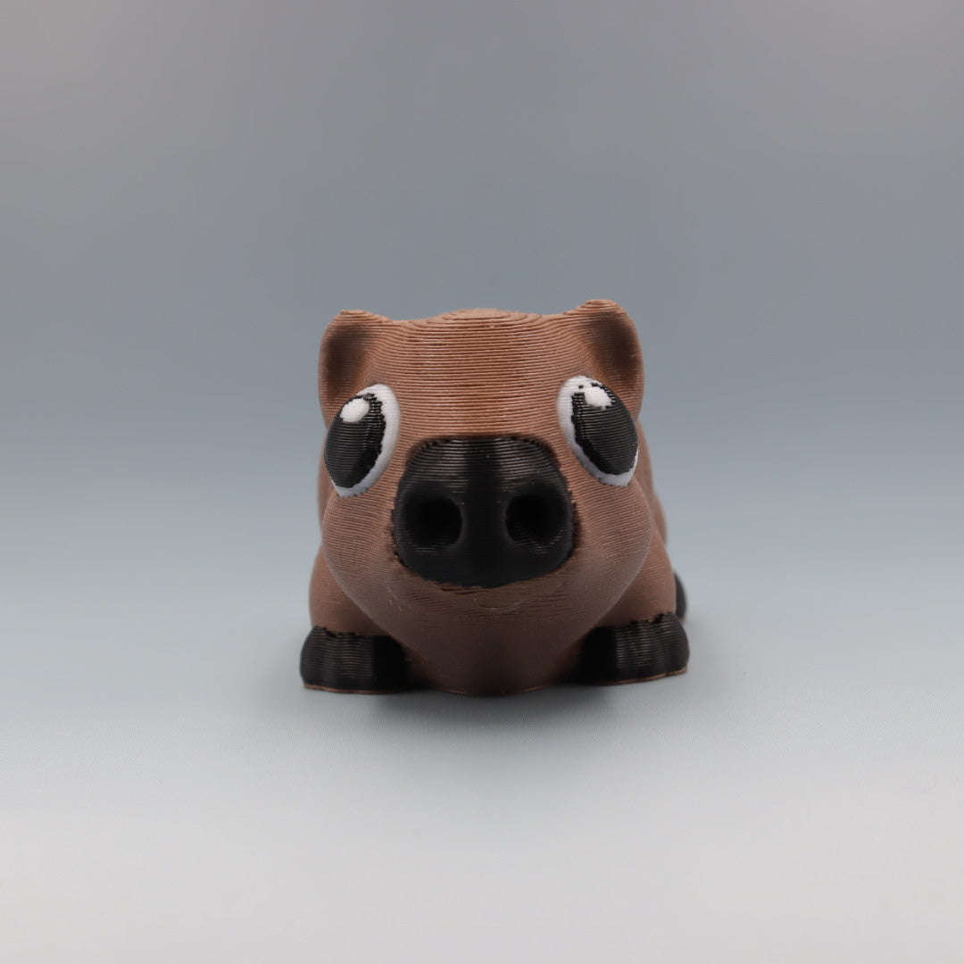 Wombat Flexi Wobaloo — 3D Printed Australian Animal Fidget Toy | Aussie Fusion