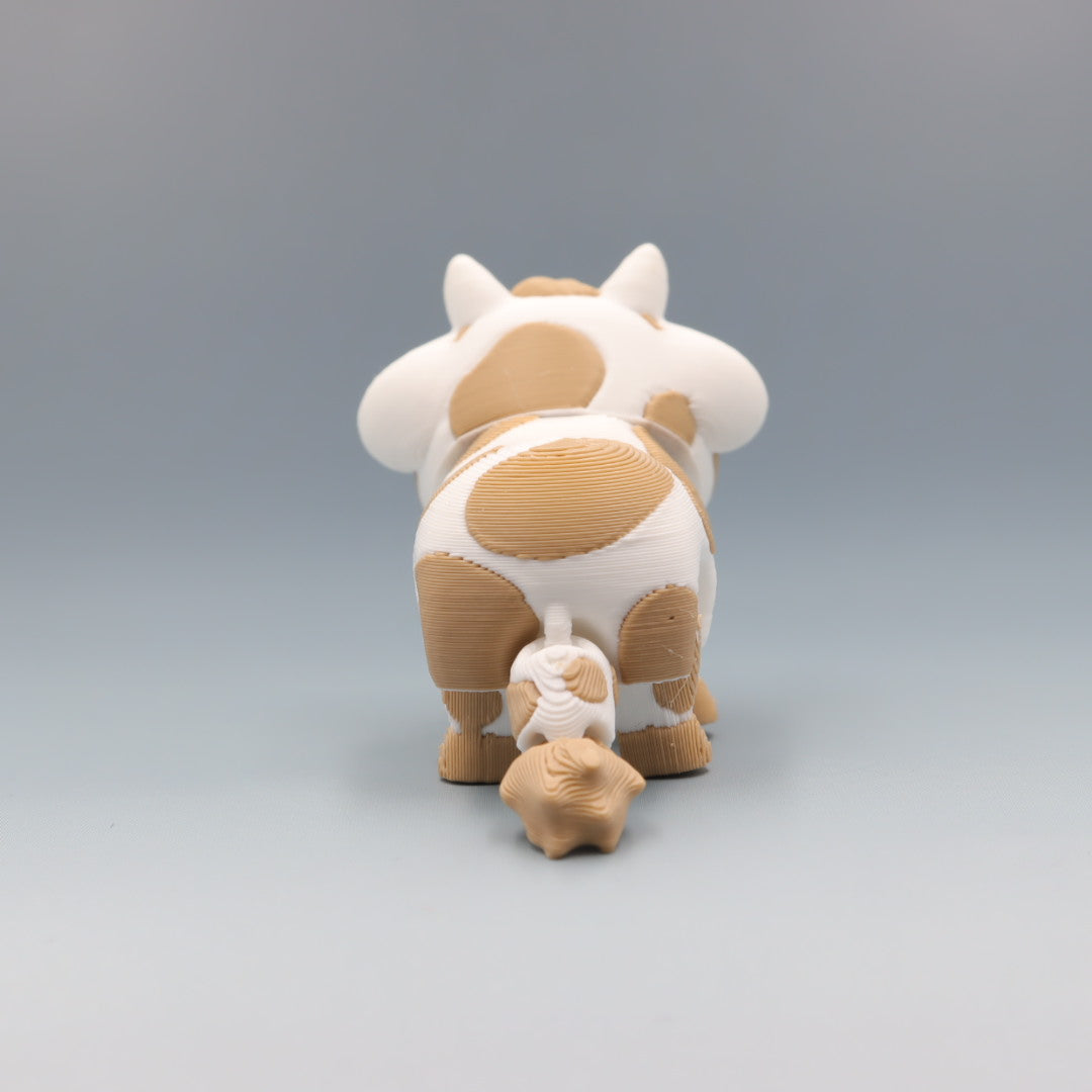 Cow Flexi Wobaloo — 3D Printed Articulated Fidget Toy | Aussie Fusion