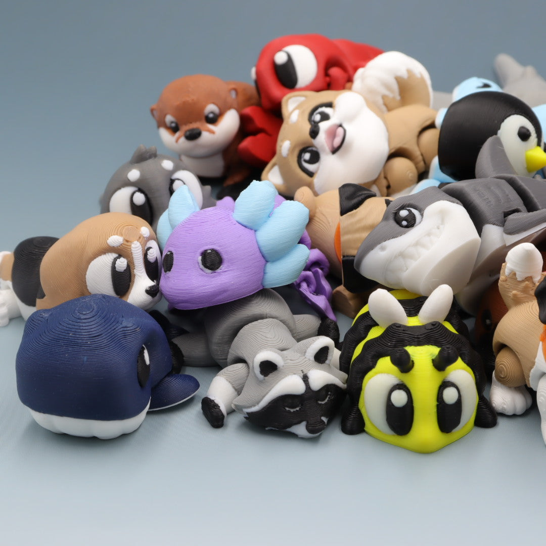 Random Pals Flexi Wobaloo — 3D Printed Articulated Fidget Toy Mystery Pack | Aussie Fusion