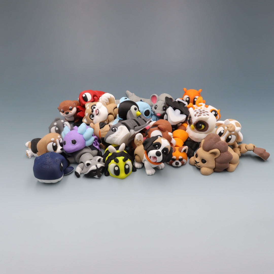 Random Pals Flexi Wobaloo — 3D Printed Articulated Fidget Toy Mystery Pack | Aussie Fusion