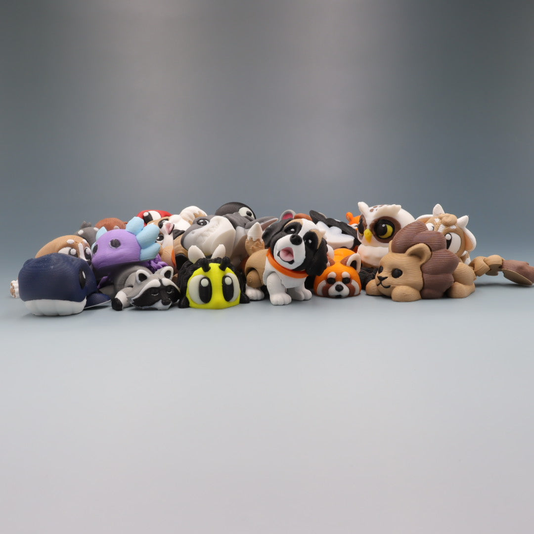 Random Pals Flexi Wobaloo — 3D Printed Articulated Fidget Toy Mystery Pack | Aussie Fusion