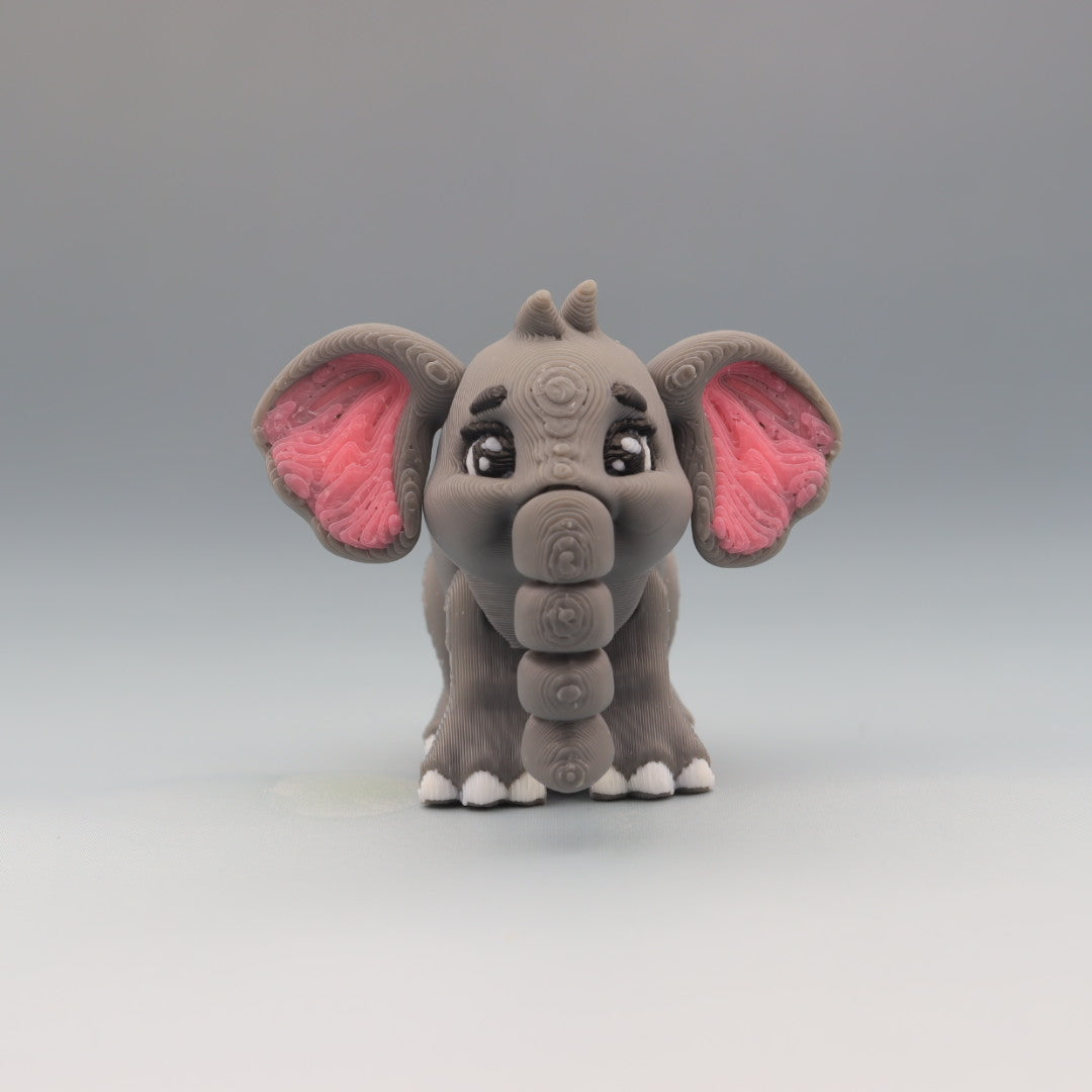 Elephant Flexi Wobaloo — 3D Printed Articulated Fidget Toy | Aussie Fusion