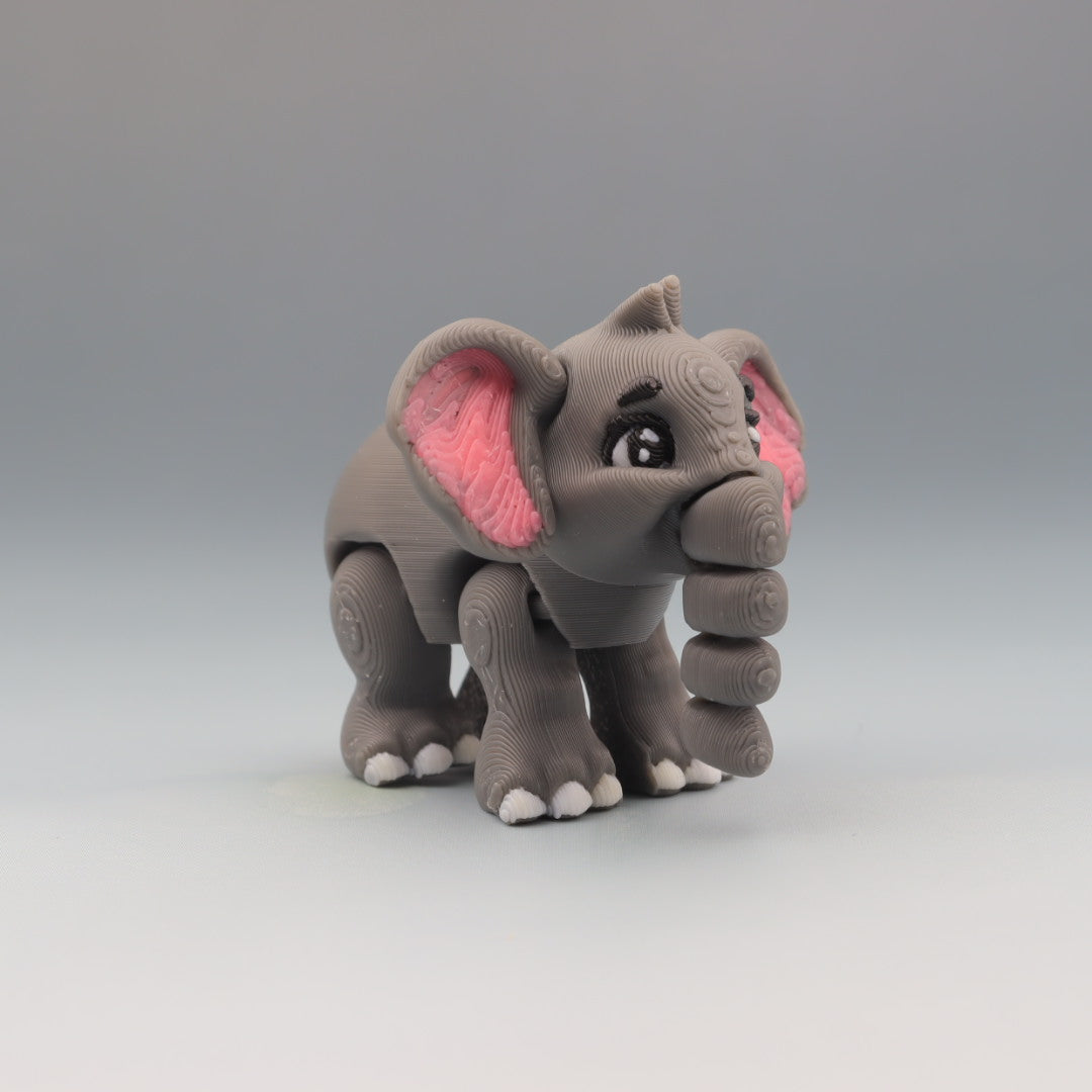Elephant Flexi Wobaloo — 3D Printed Articulated Fidget Toy | Aussie Fusion