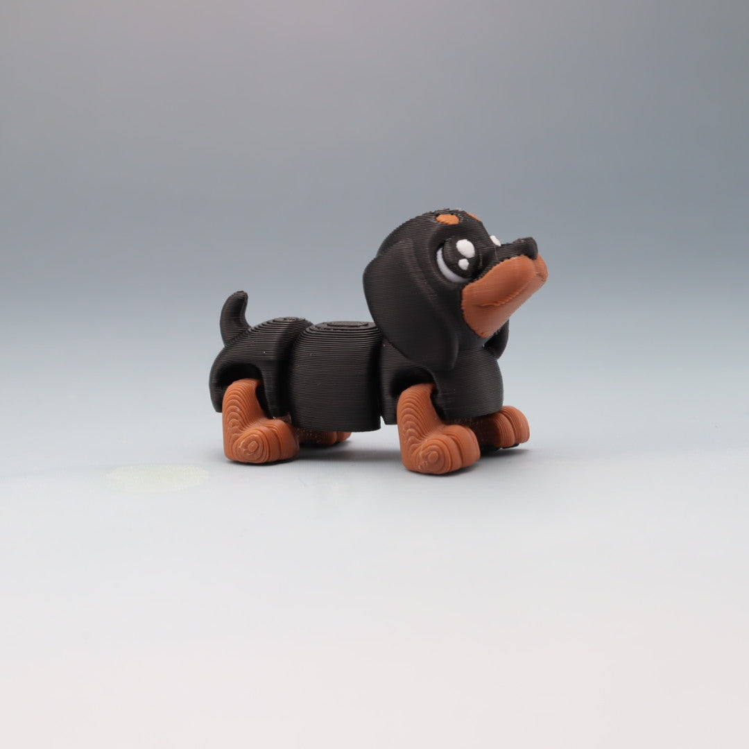Dachshund Flexi Wobaloo — 3D Printed Articulated Dog Fidget Toy | Aussie Fusion