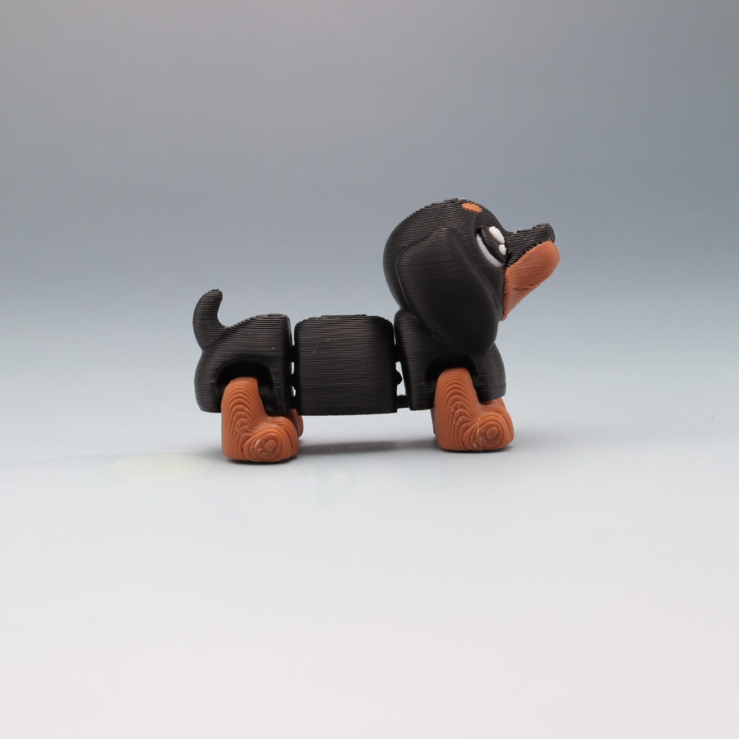 Dachshund Flexi Wobaloo — 3D Printed Articulated Dog Fidget Toy | Aussie Fusion