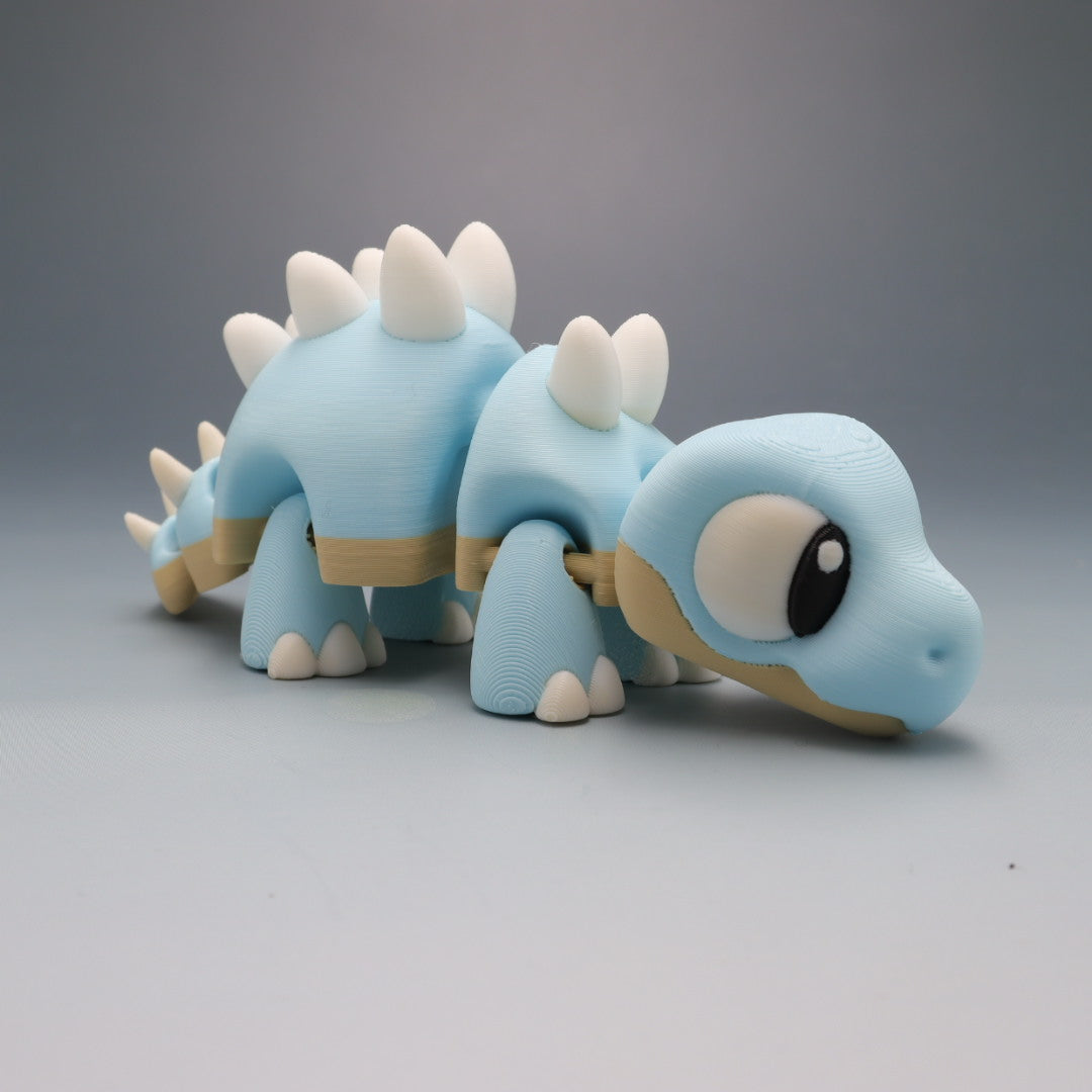 Stegosaurus Flexi Wobaloo — 3D Printed Articulated Dinosaur Fidget Toy | Aussie Fusion