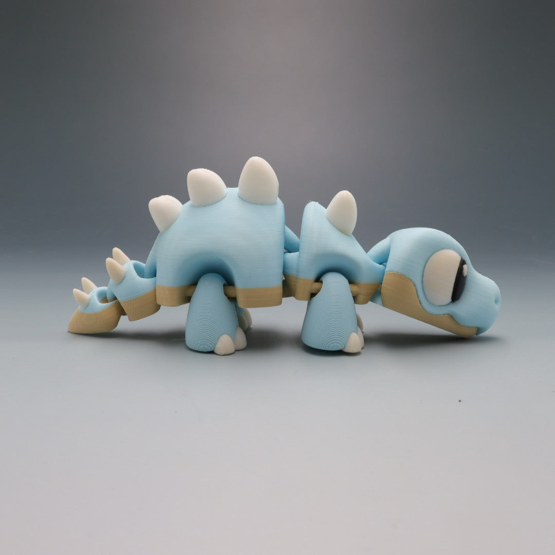 Stegosaurus Flexi Wobaloo — 3D Printed Articulated Dinosaur Fidget Toy | Aussie Fusion