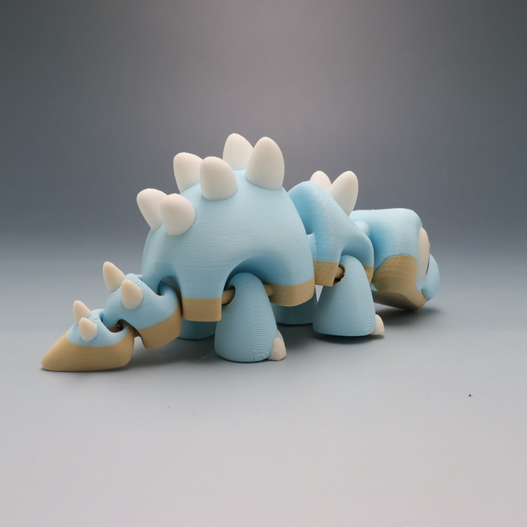 Stegosaurus Flexi Wobaloo — 3D Printed Articulated Dinosaur Fidget Toy | Aussie Fusion