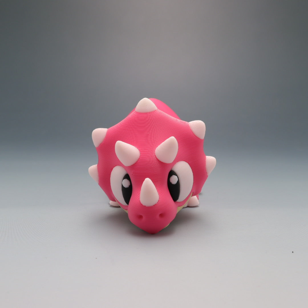 Triceratops Flexi Wobaloo — 3D Printed Articulated Dinosaur Fidget Toy | Aussie Fusion