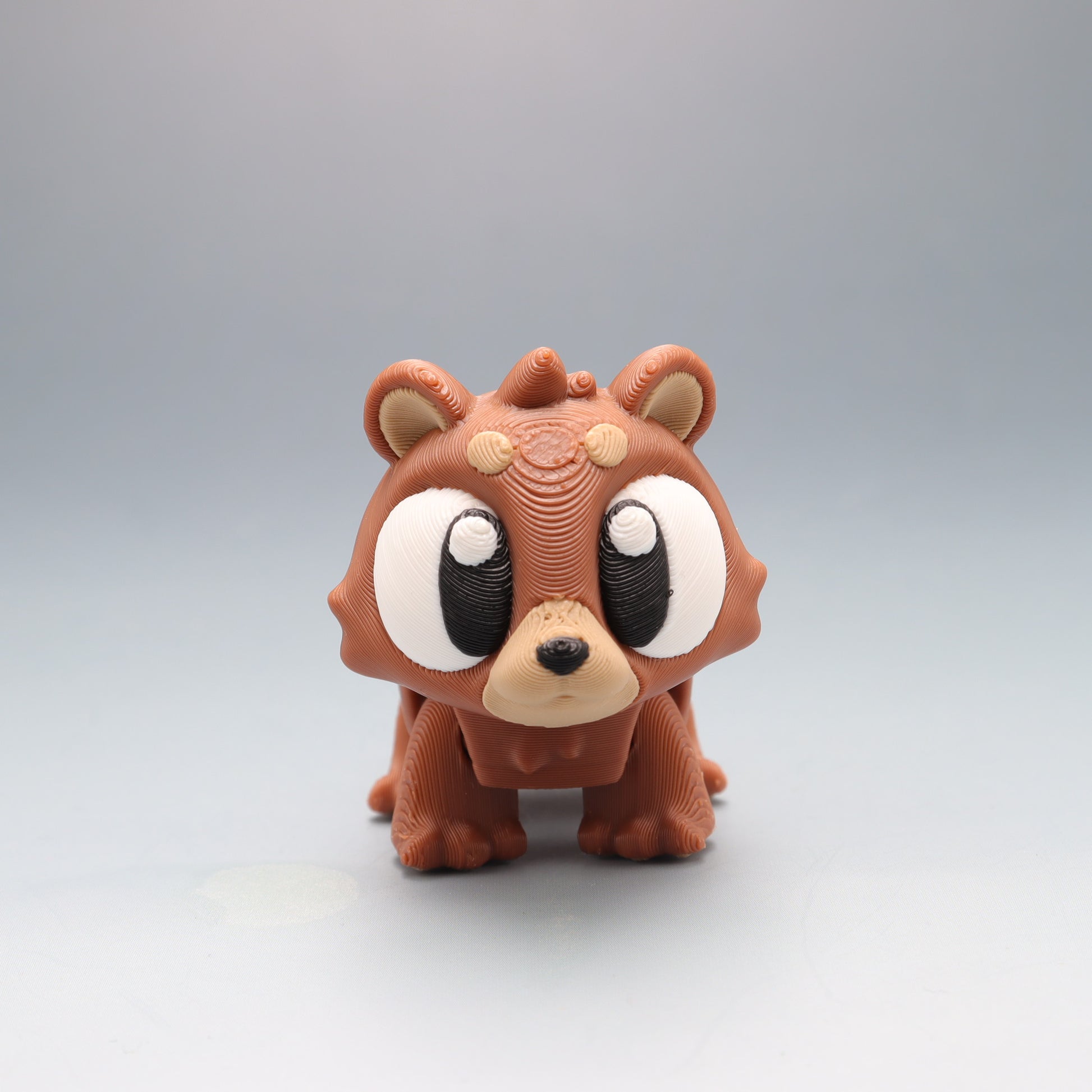 Brown Bear Flexi Wobaloo — 3D Printed Articulated Fidget Toy | Aussie Fusion