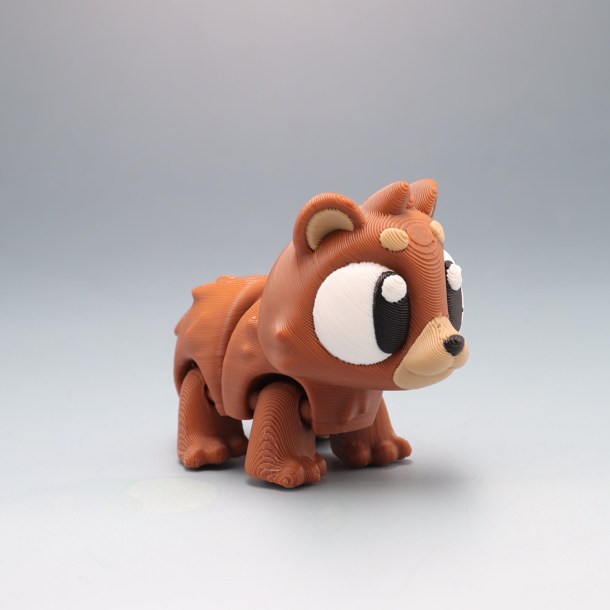 Brown Bear Flexi Wobaloo — 3D Printed Articulated Fidget Toy | Aussie Fusion