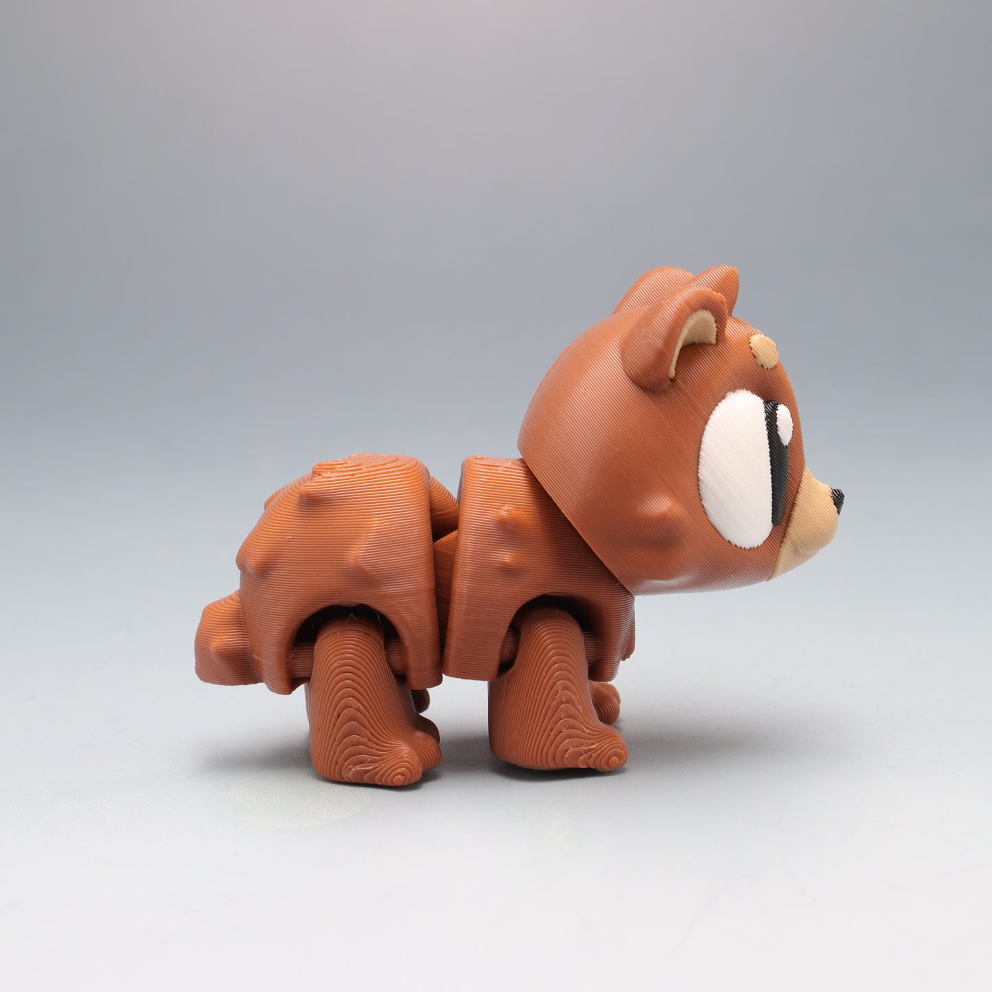 Brown Bear Flexi Wobaloo — 3D Printed Articulated Fidget Toy | Aussie Fusion