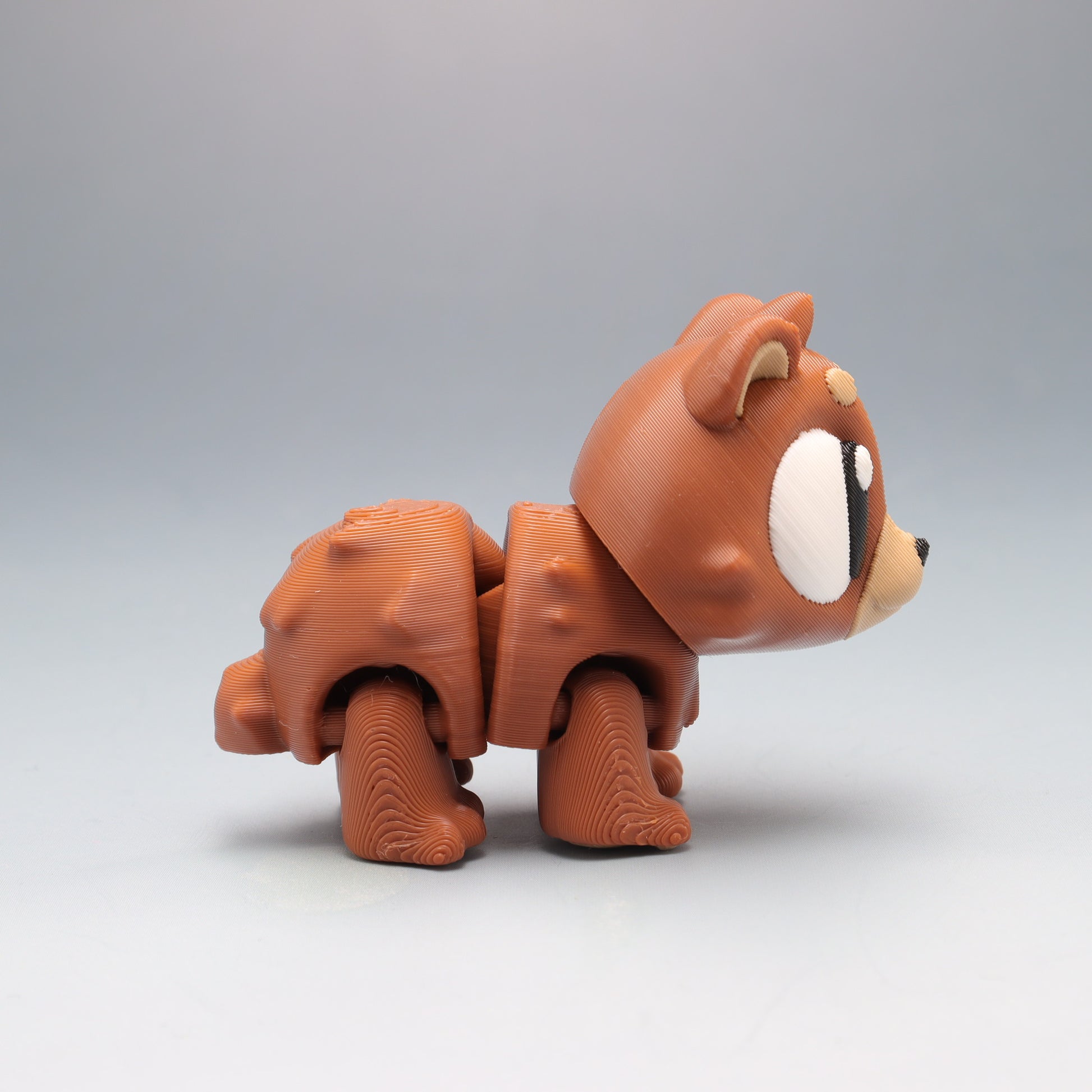 Brown Bear Flexi Wobaloo — 3D Printed Articulated Fidget Toy | Aussie Fusion