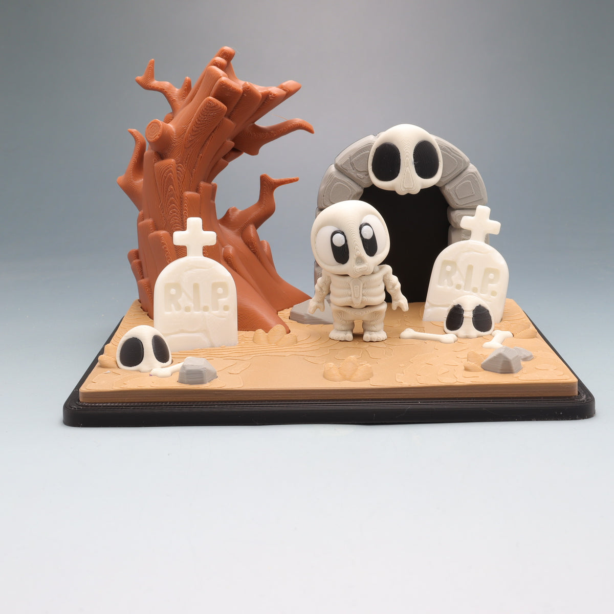 Skeleton Graveyard Playset