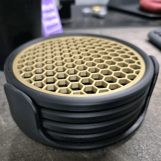 Honeycomb Drink Coasters - Set of 4 - My Store