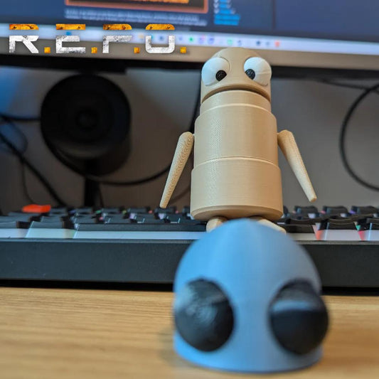 REPO Posable Robot: Interactive Push-Down Action Toy
