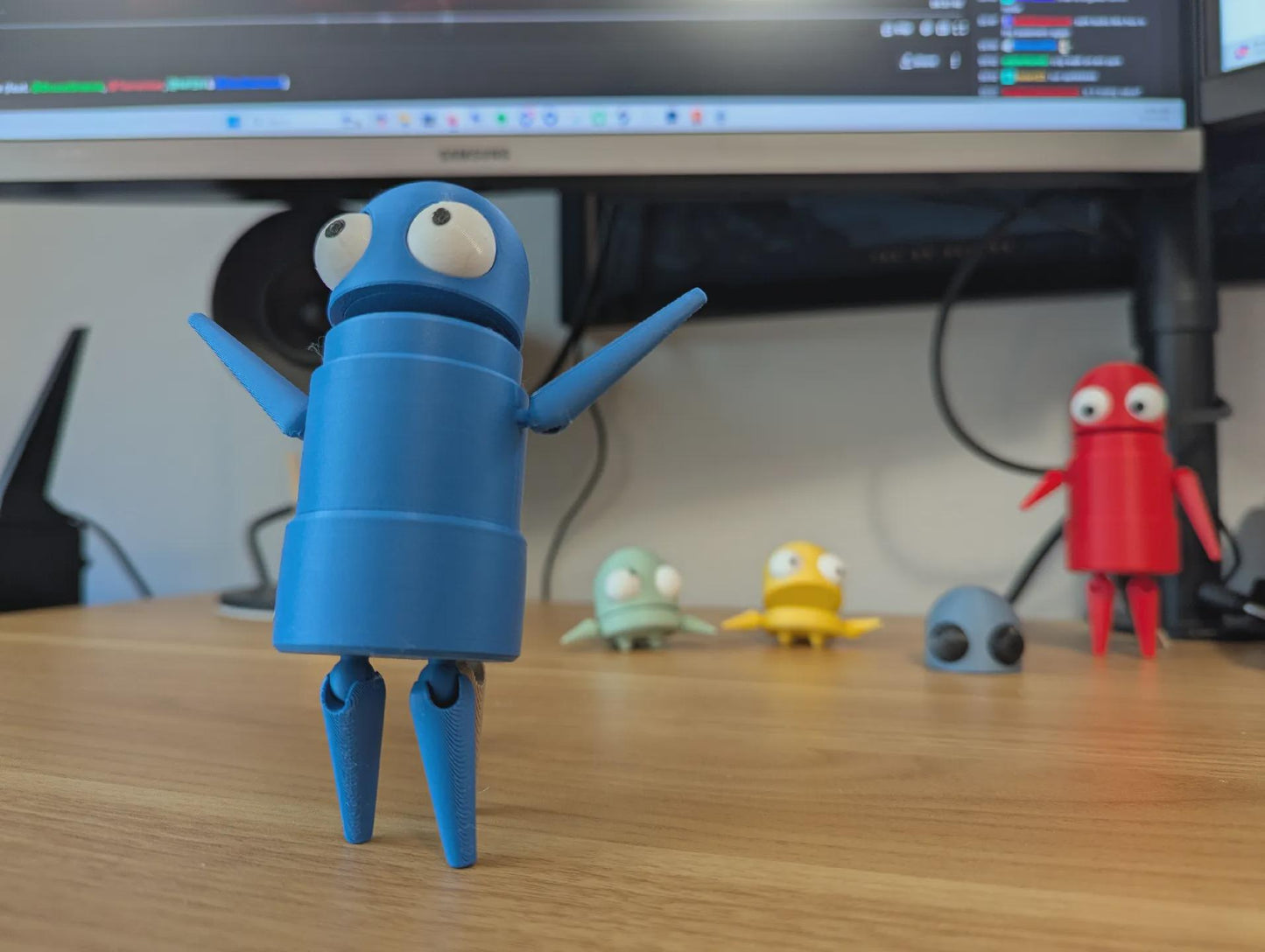 REPO Posable Robot: Interactive Push-Down Action Toy